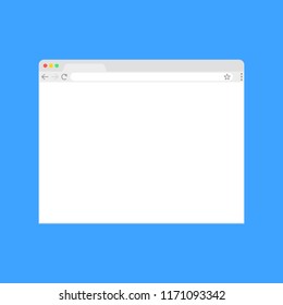 Browser window.Web browser in flat style. Window concept internet browser. Mockup screen design. Vector illustration concept.