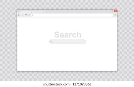 Browser window.Web browser in flat style. Window concept internet browser. Mockup screen design. Vector illustration concept.