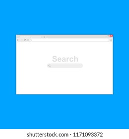 Browser window.Web browser in flat style. Window concept internet browser. Mockup screen design. Vector illustration concept.