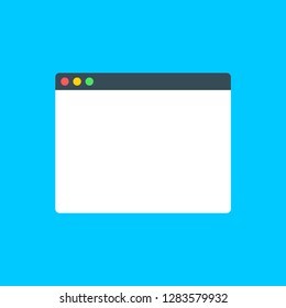 Browser window.Web browser in flat style. Window concept internet browser. Mockup screen design. Vector illustration concept.