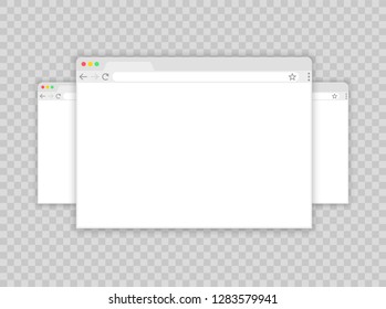 Browser window.Web browser in flat style. Window concept internet browser. Mockup screen design. Vector illustration concept.