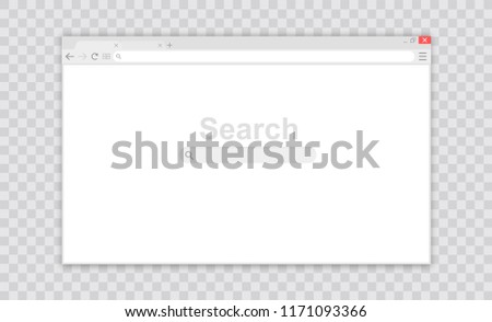 Browser window.Web browser in flat style. Window concept internet browser. Mockup screen design. Vector illustration concept.