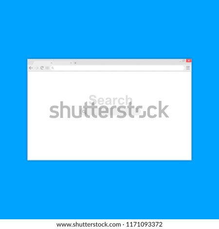 Browser window.Web browser in flat style. Window concept internet browser. Mockup screen design. Vector illustration concept.