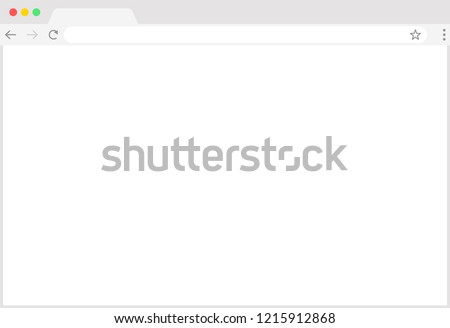 Browser window.Web browser in flat style. Window concept internet browser. Mockup screen design. Vector illustration concept.