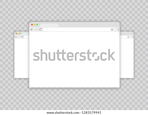 Browser Window Browser Flat Style Window Stock Vector Royalty Free