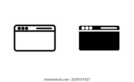Browser window icon concept. Stock vector