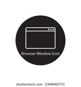 browser window icon vector template illustration logo design
