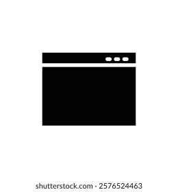 Browser window icon web design in vector