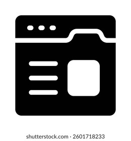 A browser window representing websites or online content