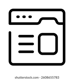 A browser window representing websites or online content