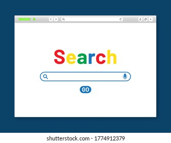 Google Search Illustration Browser Vector Internet Stock Vector ...