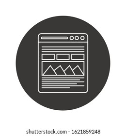 browser window vector icon illustration
