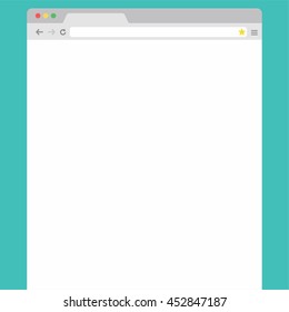 Browser window vector illustration.