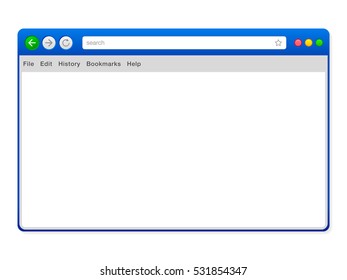browser window, vector illustration.