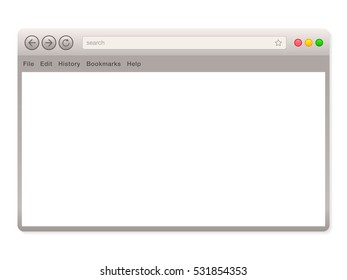 browser window, vector illustration.