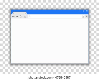 Browser window. Browser vector illustration. Browser in flat style. Web browser concept. Internet browser image. Browser mockup. Browser screen design. - stock vector