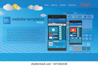 Browser window Website vector image