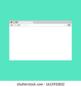 Browser windows template in color background for web. Vector EPS 10