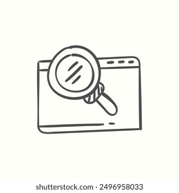 browsericon, isolated handdrawn icon theme seo