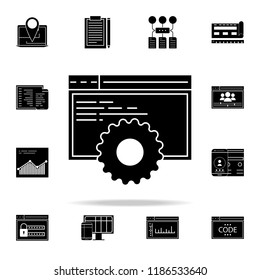 browsersite development icon. Web Development icons universal set for web and mobile