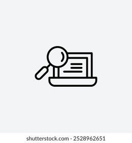 Browsing icon isolated on the white background.