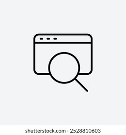 Browsing icon in tree different line stroke sizes.