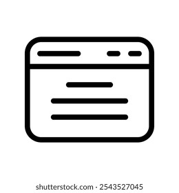 Browsing Icon Vector Symbol Design Illustration