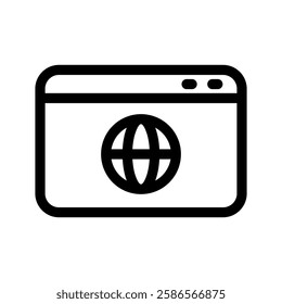 Browsing Icon Vector Symbol Design Illustration