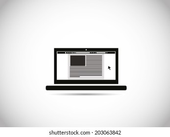 Browsing On Laptop