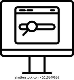 Browsing Outline Vector Design Icon Stock Vector (Royalty Free ...