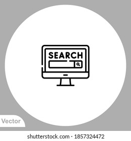 Browsing page icon sign vector,Symbol, logo illustration for web and mobile