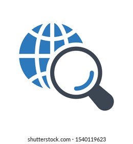 browsing search vector glyph color  icon
