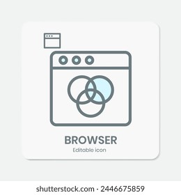browsing tab icon with a simple and minimalist design