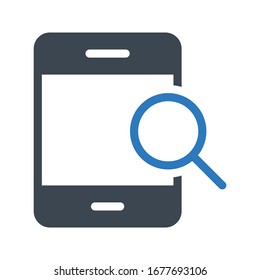 browsing vector glyph color icon 