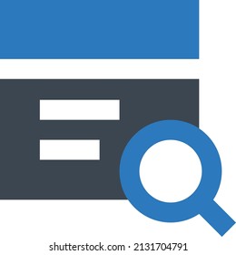 browsing vector illustration isolated on a transparent background. glyph vector icons for concept or web graphics.