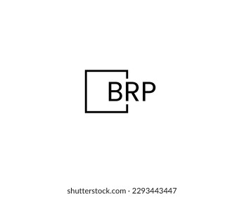 Letra BRP Ilustración del vector de diseño del logotipo inicial