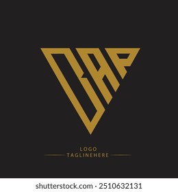 Logotipo da carta BRP design criativo, logotipo simples e moderno BRA e design exclusivo BRP. BRA design de alfabeto luxuoso