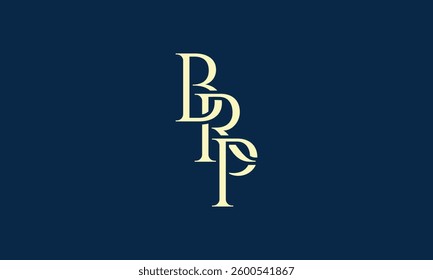 BRP monogram vector logo design