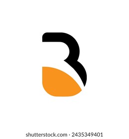 Logotipo de letra inicial br,r,rb,b y rb.