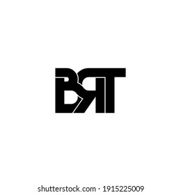 Brt Letter Original Monogram Logo Design