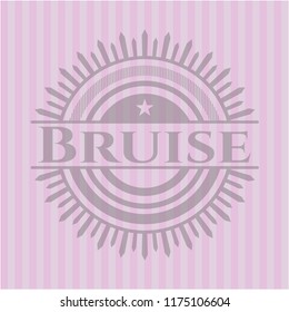 Bruise badge with pink background