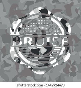Bruise on grey camo texture