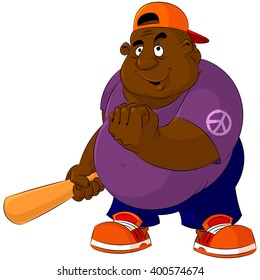 Bruiser, a bully, a felon with a baseball bat.