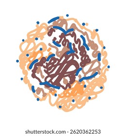 hematomas acidente de ferimento doméstico doodle ícone esboço vetor. hematomas lesão doméstica sinal de acidente.