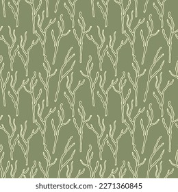 Brunch floral seamless pattern or textile or surface. Vector background
