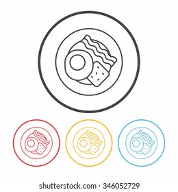 brunch line icon