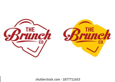 The Brunch Restaurant Logo Concept