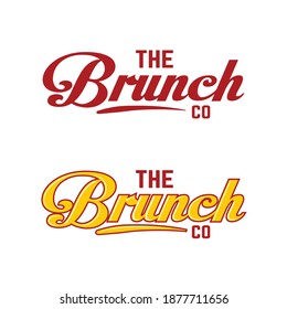 The Brunch Restaurant Logo Concept