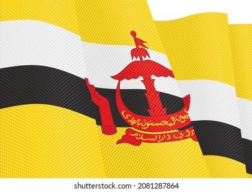 marca brunei darussalam textura de gradiente que fluye