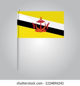 Brunei Darussalam Icon vector illustration,National flag for country of Brunei Darussalam isolated, banner vector illustration. Vector illustration eps10.